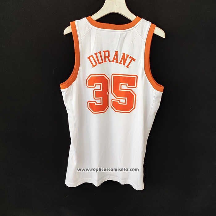 Camiseta NCAA Texas Kevin Durant Blanco